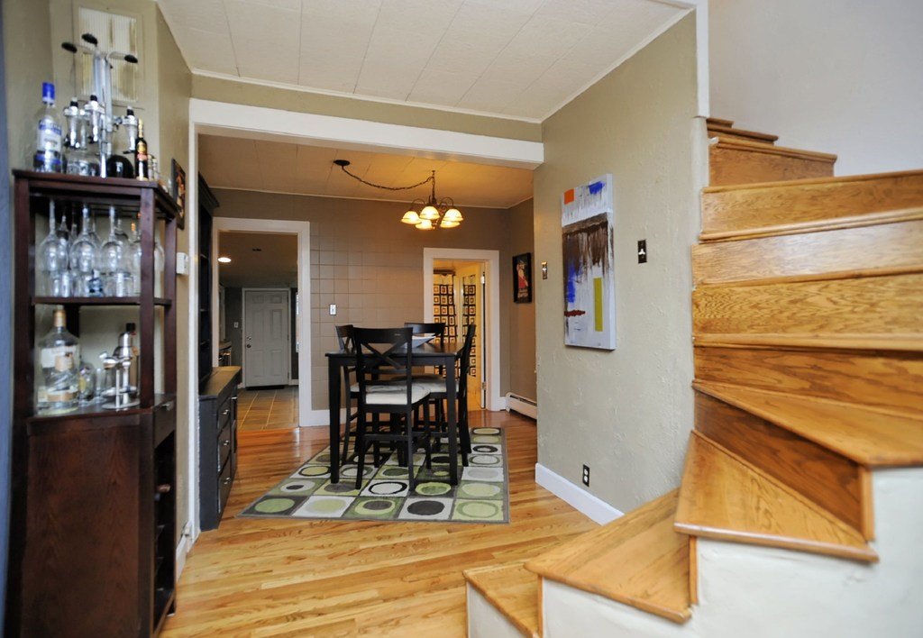 Small dining room near staircase
